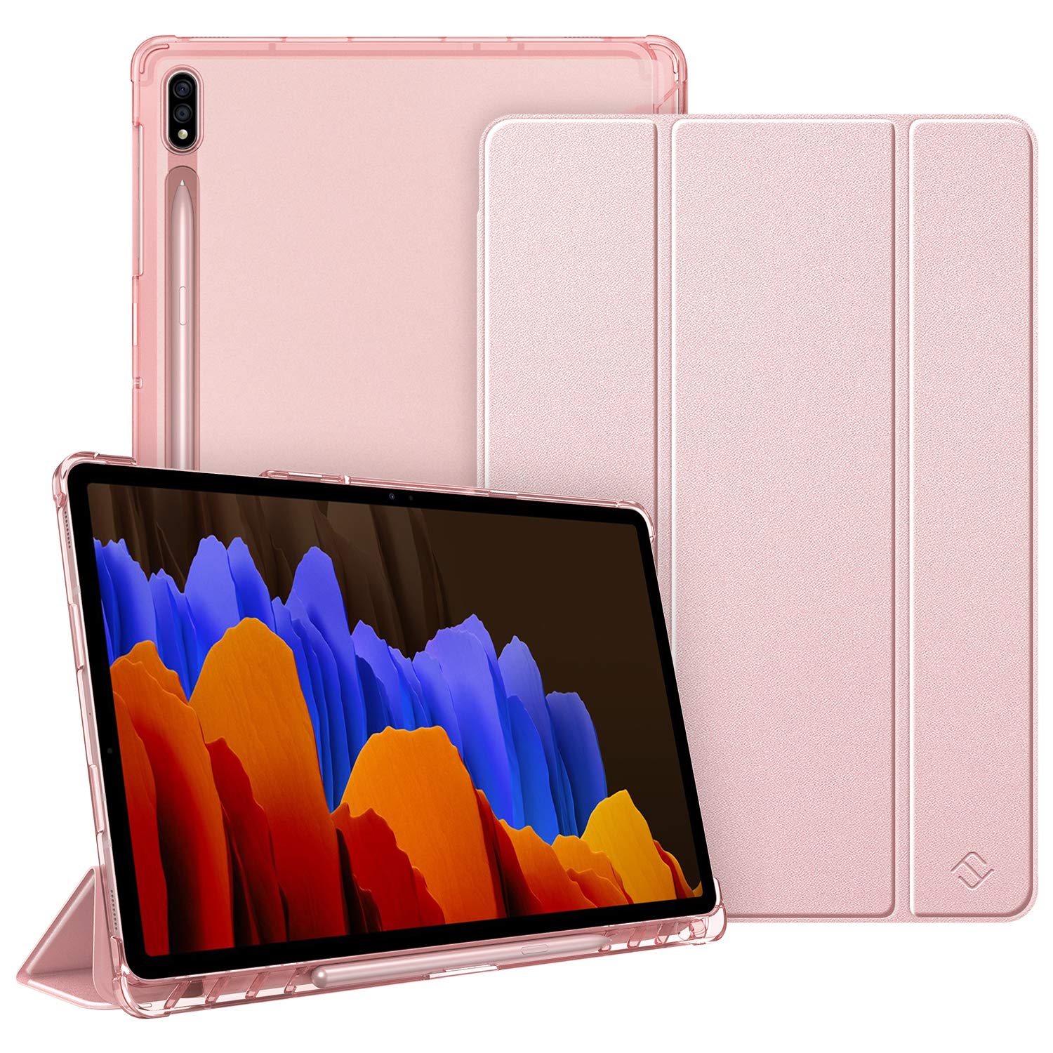 Samsung Galaxy Tab S7+ 12.4インチ　純正ケース付き Fintie Galaxy Tab S7 Plus İnce Kılıf (12.4 inç) : Amazon.com.tr